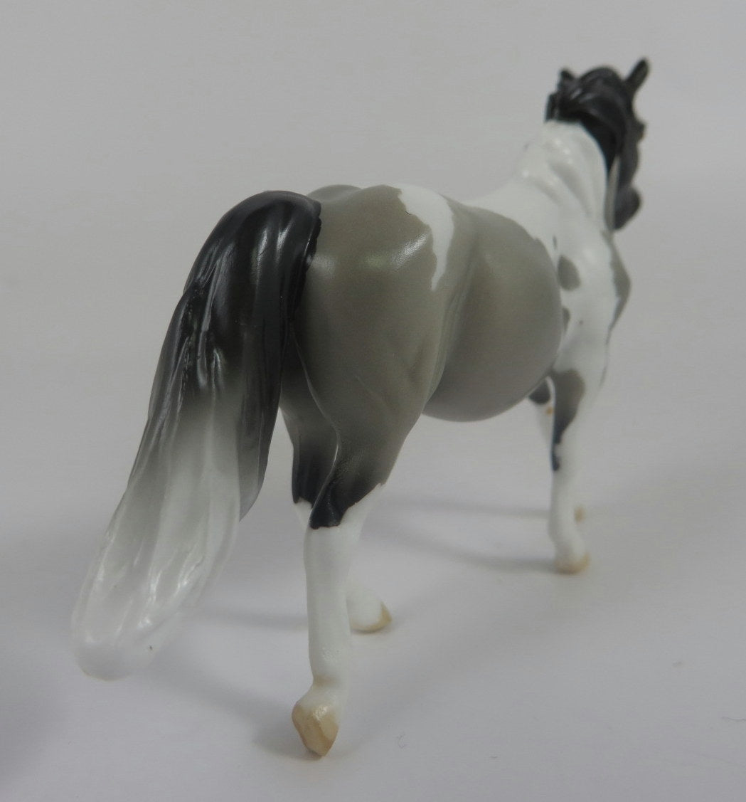 URSULA -LE-5 GREY PINTO PONY CHIP BY AUDREY DIXON LHS 19