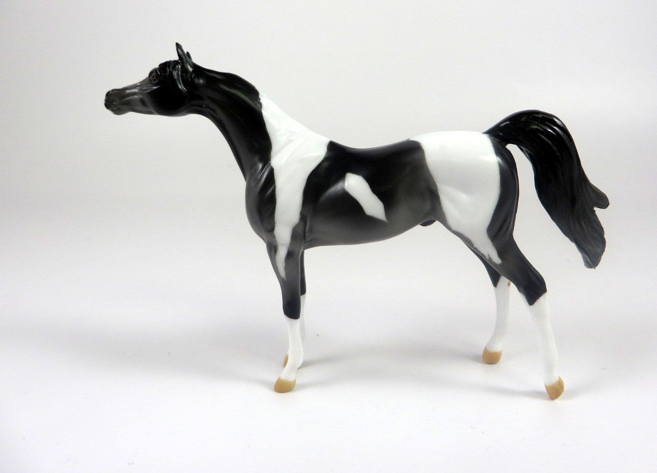 ANTOINETTE CONCELLO-OOAK GREY PINTO ARABIAN CHIP LHS 19