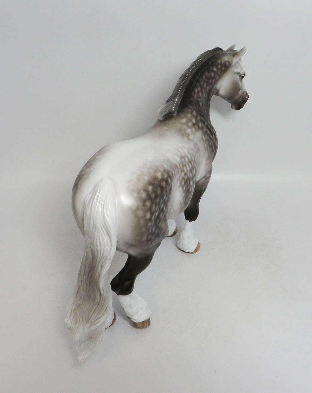 MYRYTLE-OOAK STAR DAPPLE GREY BUNNY MODEL HORSE BY SHERYL LEISURE 9/14/18