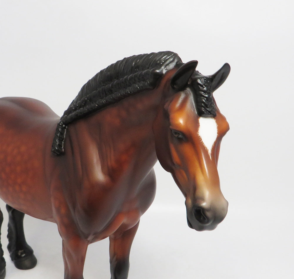 VIRGINIA-OOAK DAPPLE BAY HEAVY DRAFT MARE BY SHERYL LEISURE 9/14/18