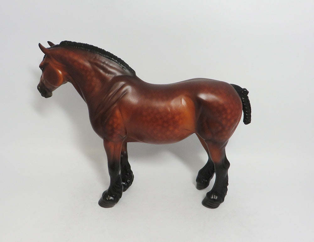 VIRGINIA-OOAK DAPPLE BAY HEAVY DRAFT MARE BY SHERYL LEISURE 9/14/18