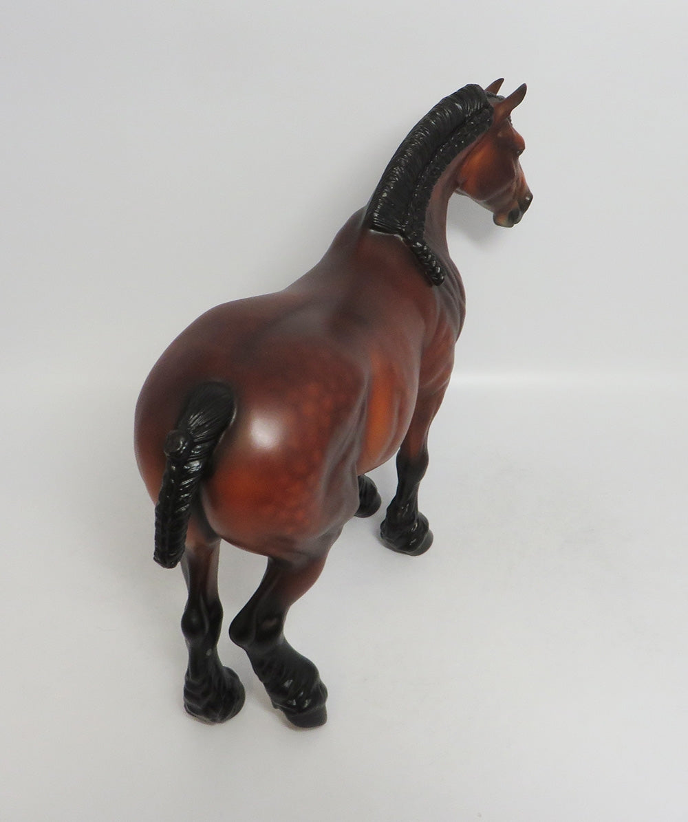 VIRGINIA-OOAK DAPPLE BAY HEAVY DRAFT MARE BY SHERYL LEISURE 9/14/18