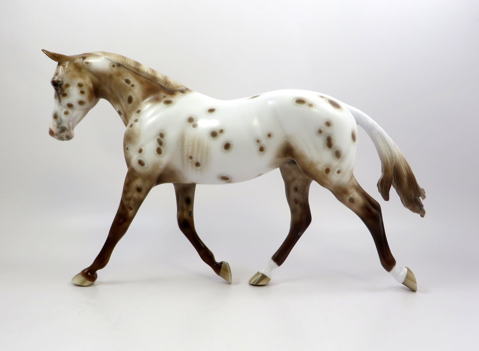 TEACHERS PET - OOAK -  APPALOOSA PALOUSE MODEL HORSE BY SHERYL LEISURE 5/29/19