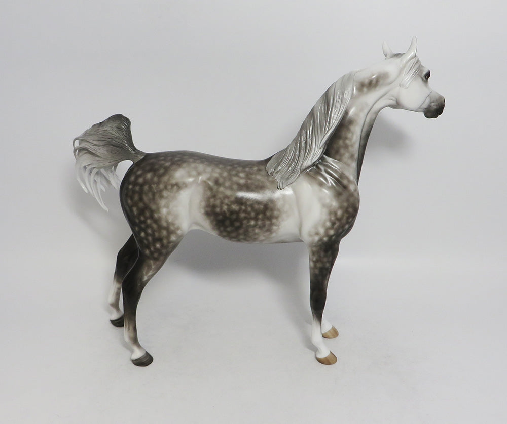 MALIBU-OOAK STAR DAPPLE GREY ARABIAN MODEL HORSE BY SHERYL LEISURE 9/14/18