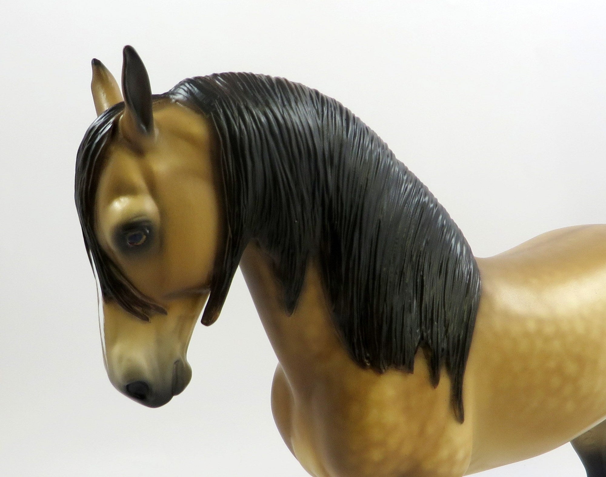 LOVE ME OR LEAVE ME-OOAK BUCKSKIN ANDALUSIAN MODEL HORSE BY SHERYL LEISURE 5-30-19