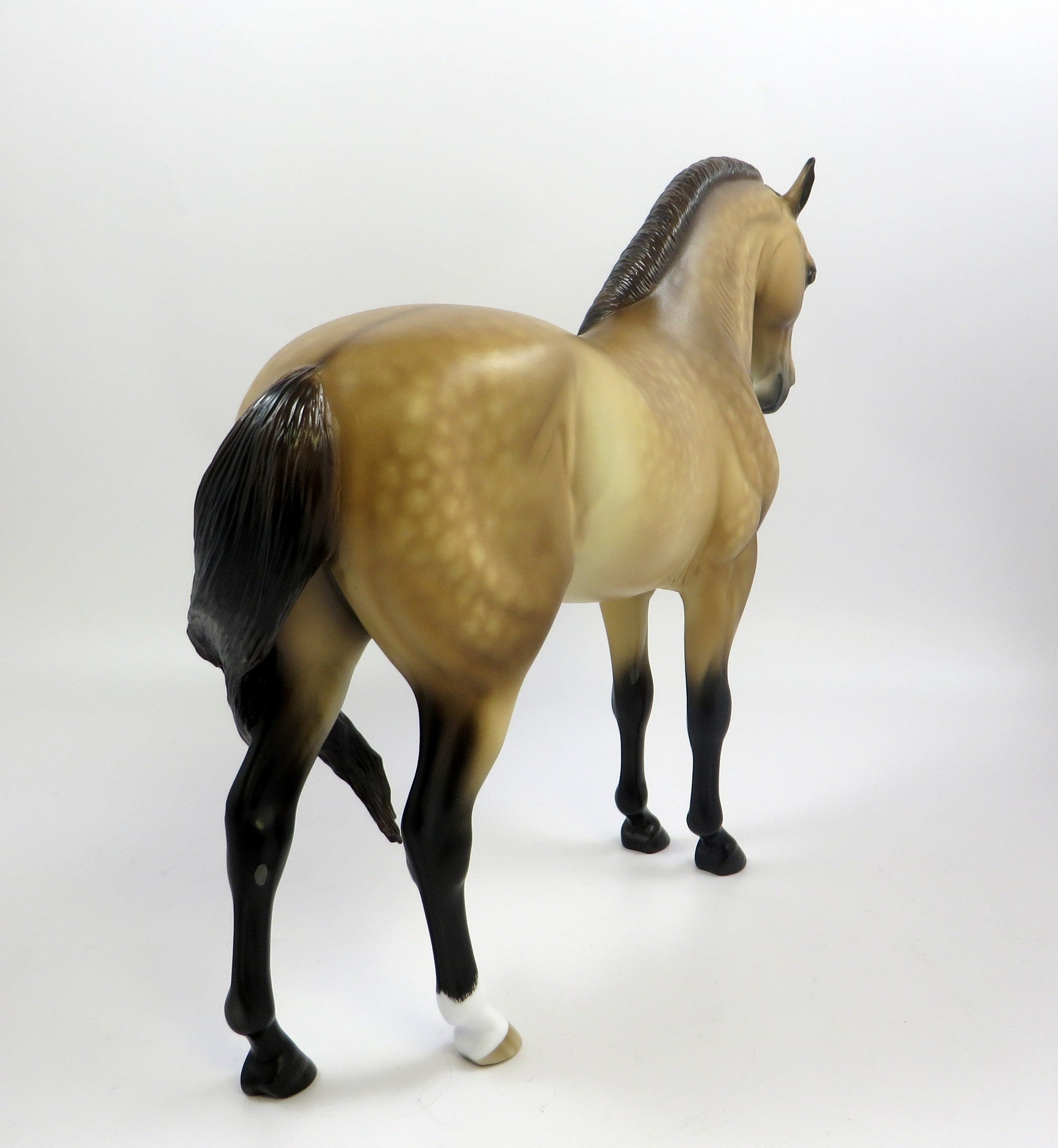 LOVE ME OR LEAVE ME-OOAK BUCKSKIN ANDALUSIAN MODEL HORSE BY SHERYL LEISURE 5-30-19