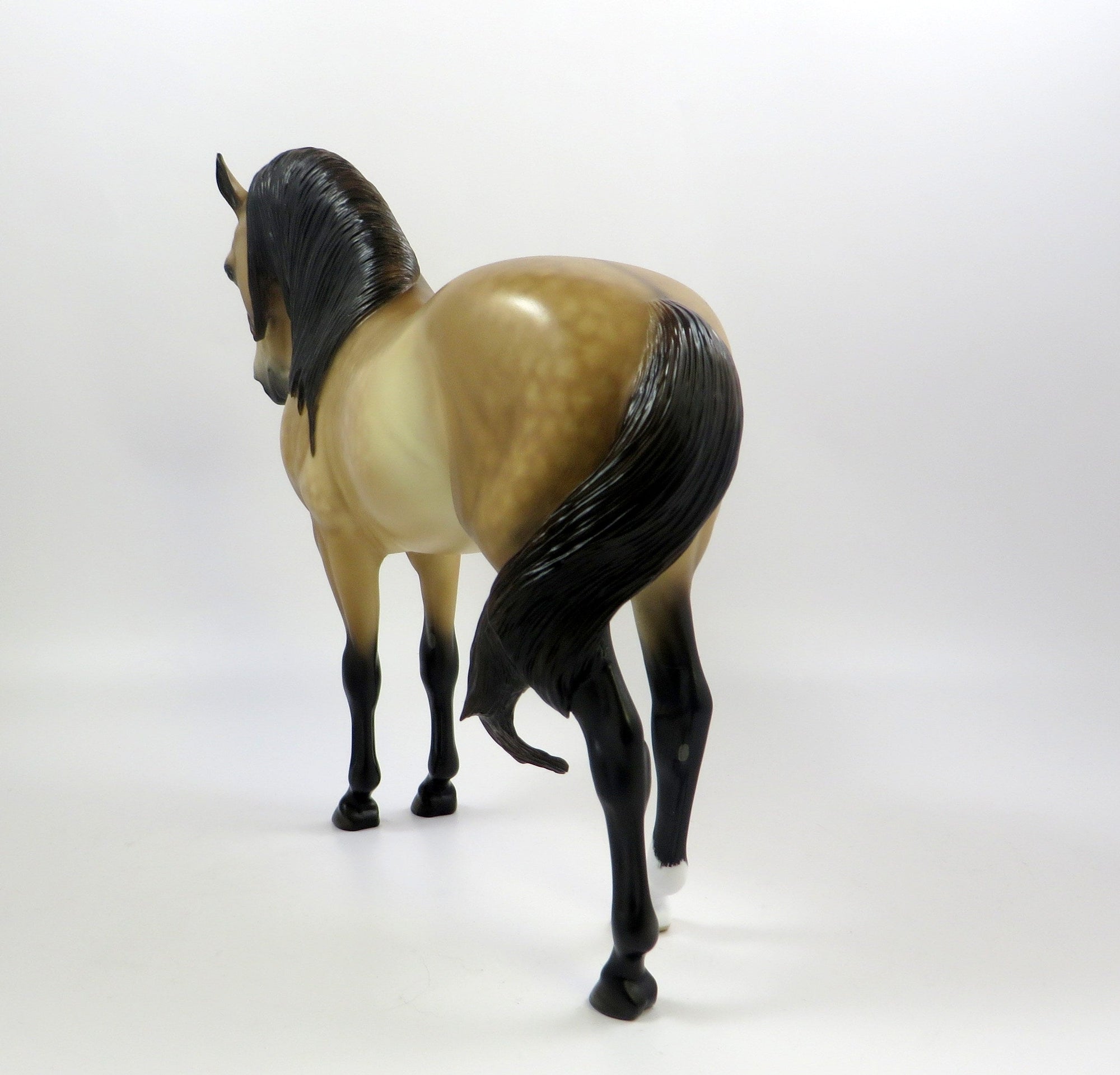 LOVE ME OR LEAVE ME-OOAK BUCKSKIN ANDALUSIAN MODEL HORSE BY SHERYL LEISURE 5-30-19