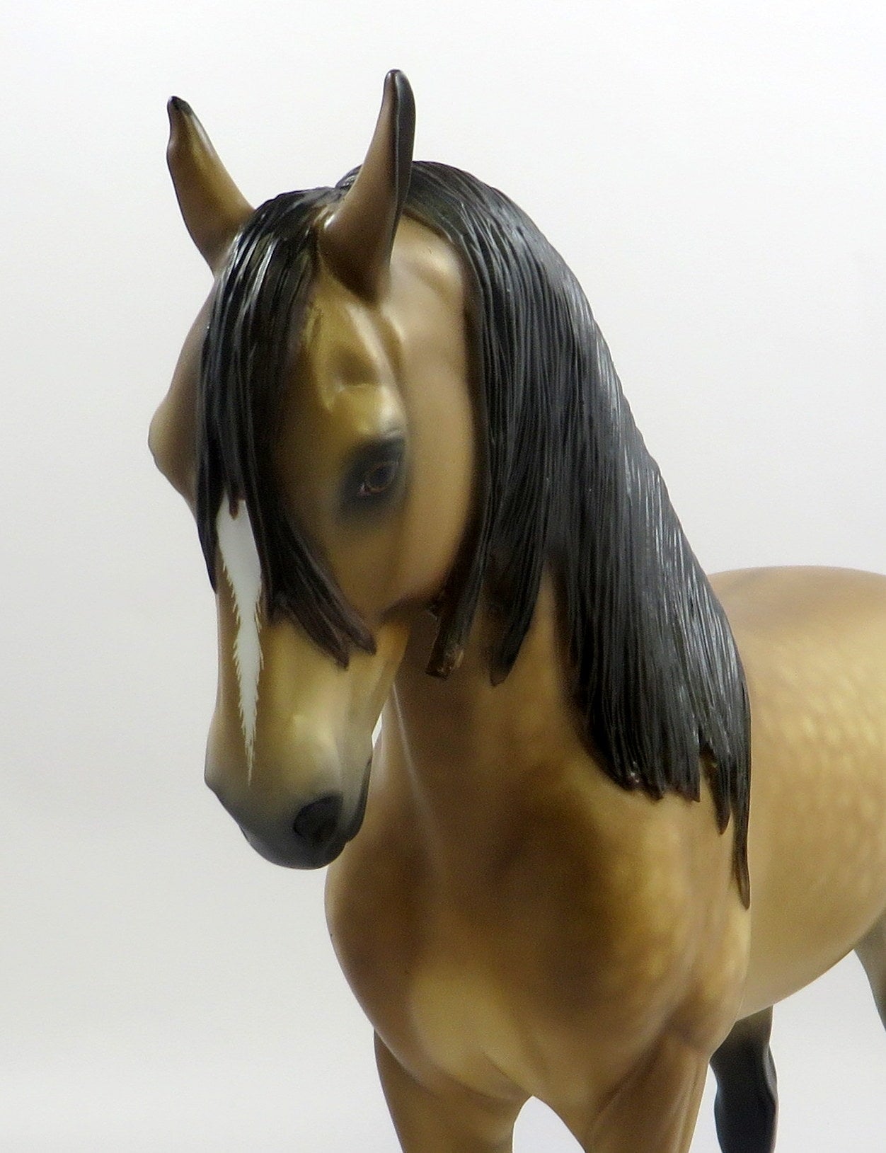 LOVE ME OR LEAVE ME-OOAK BUCKSKIN ANDALUSIAN MODEL HORSE BY SHERYL LEISURE 5-30-19