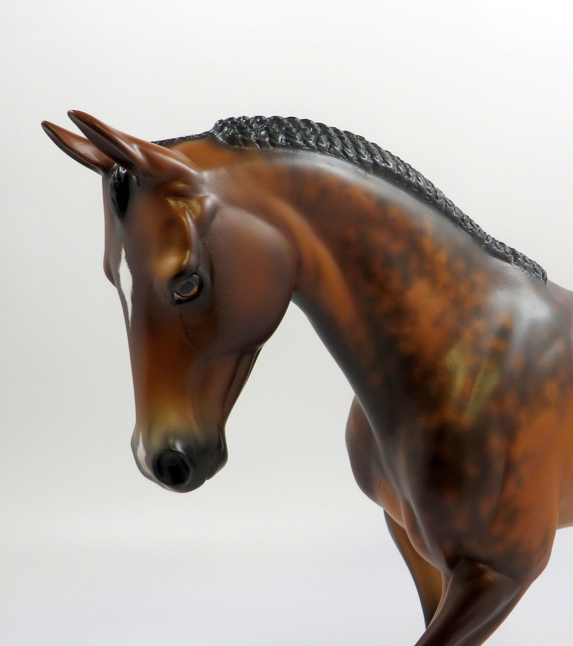 MIDNIGHT LACE-OOAK BAY THOROUGHBRED MODEL HORSE BY SHERYL LEISURE 5-30-19