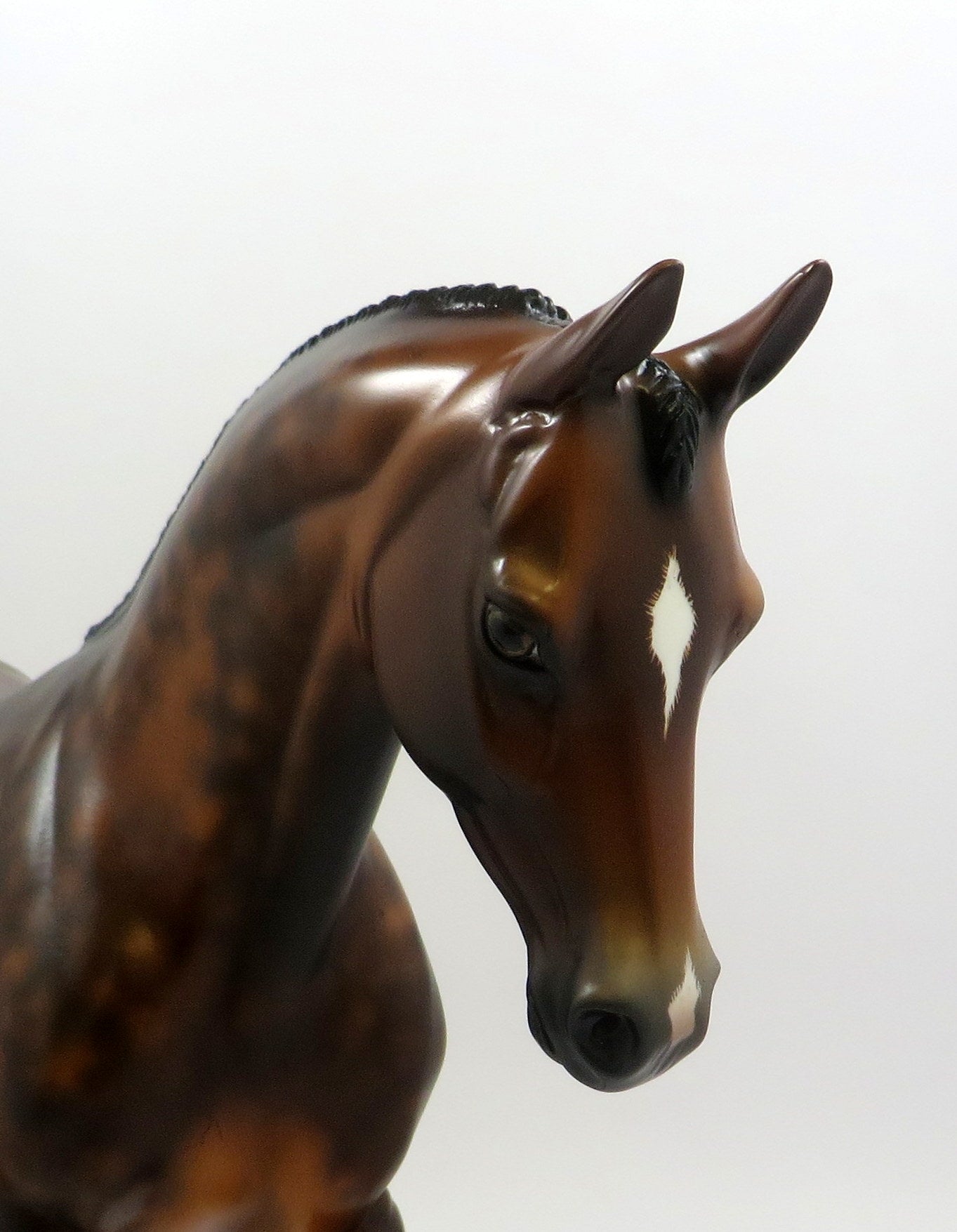 MIDNIGHT LACE-OOAK BAY THOROUGHBRED MODEL HORSE BY SHERYL LEISURE 5-30-19