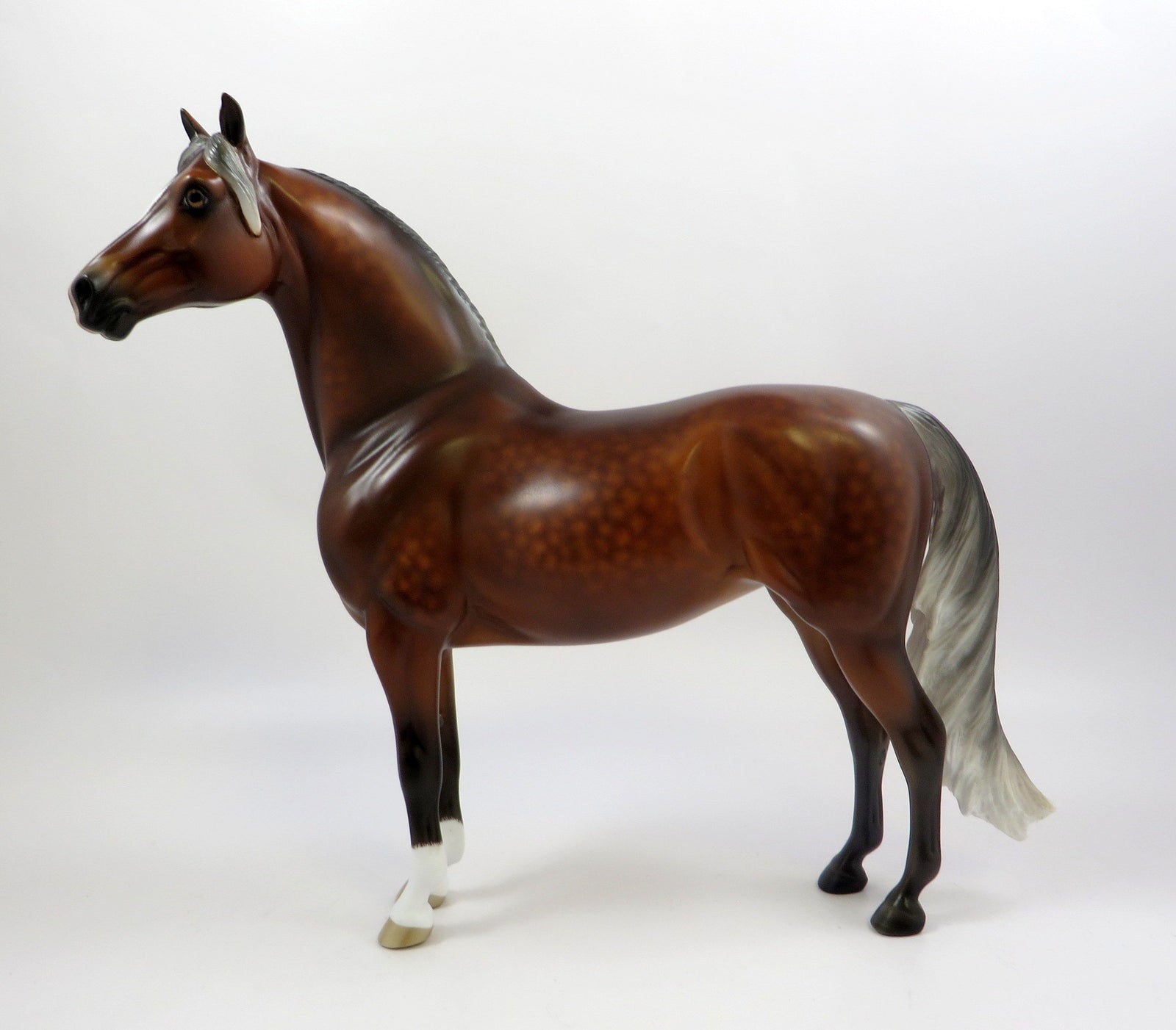 LUCKY ME-OOAK SILVER BAY MORGAN MODEL HORSE BY SHERYL LEISURE 5-30-19