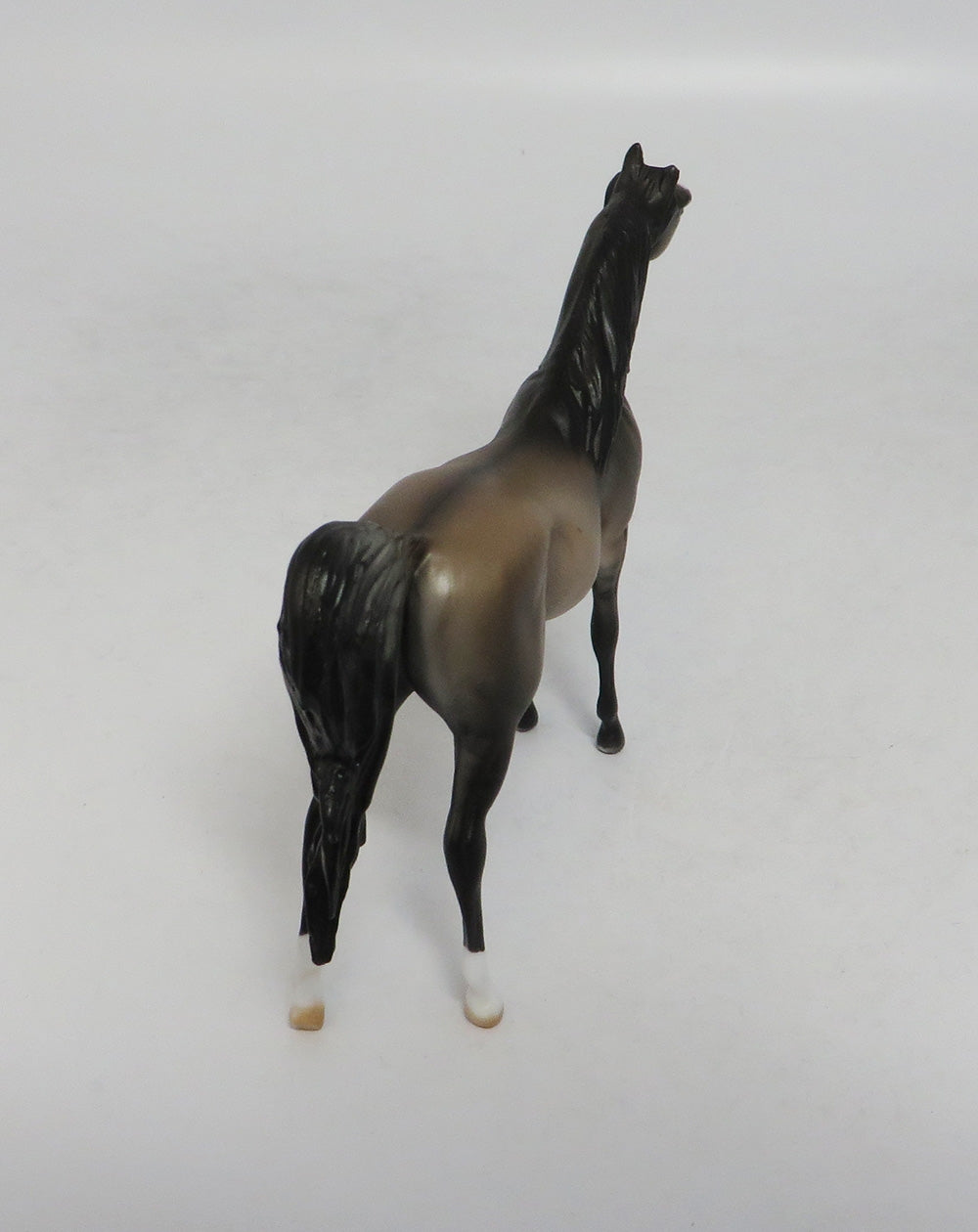 JULIE GRULLA-LE-20 GRULLA ARABIAN WITH CUSTOM MANE AND TAIL LHS 2018