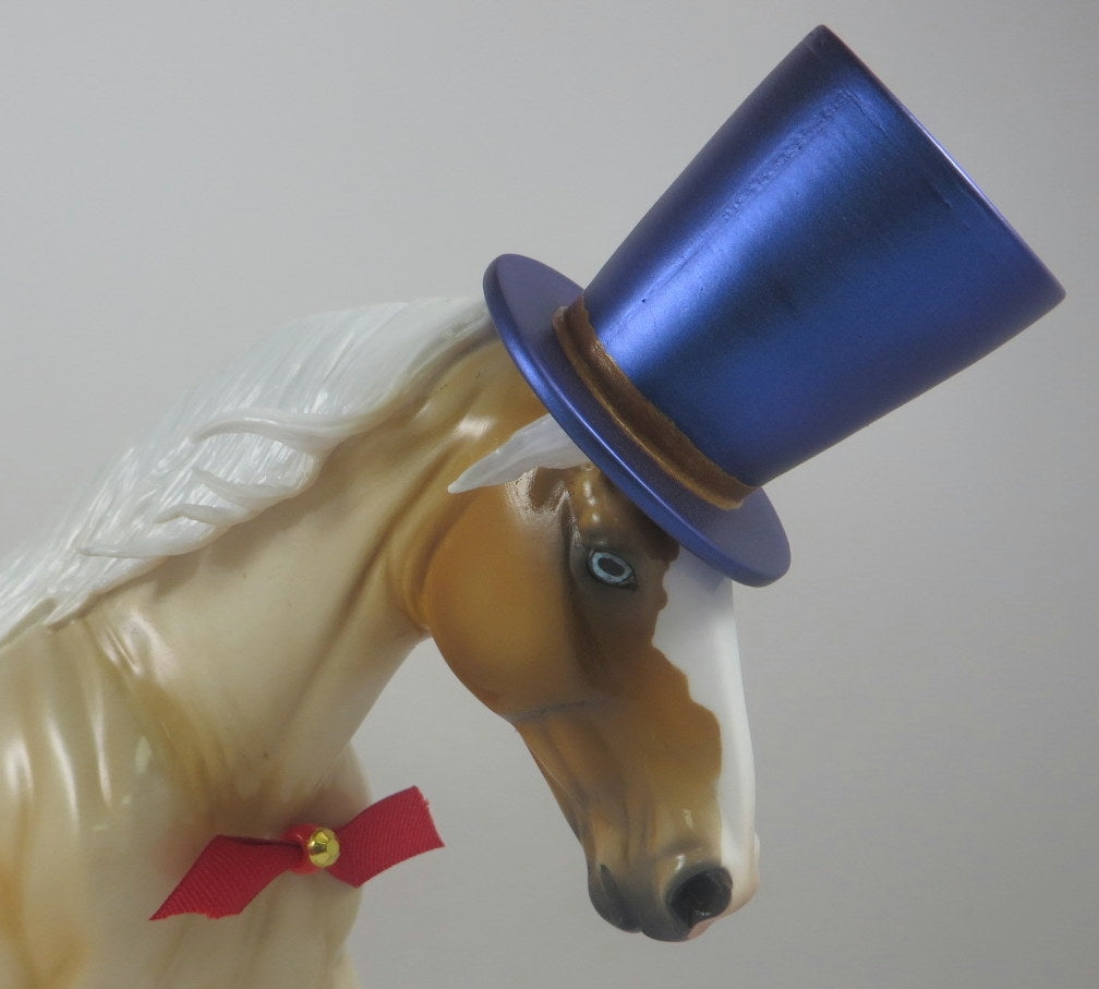 MR. BARNUM - LE-5 PALOMINO ROAN CM IRISH DRAFT MODEL HORSE BY KAYLA WESSE LHS 19