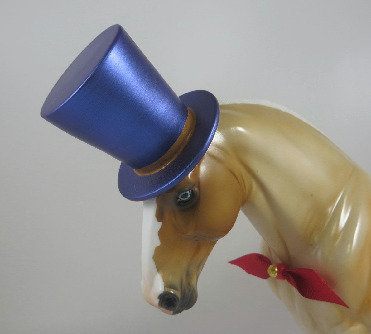 MR. BARNUM - LE-5 PALOMINO ROAN CM IRISH DRAFT MODEL HORSE BY KAYLA WESSE LHS 19