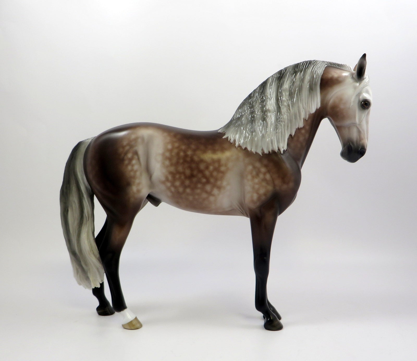 TOUCH OF MINK -OOAK ROSE GREY ANDALUSIAN MODEL HORSE BY SHERYL LEISURE 5/29/19