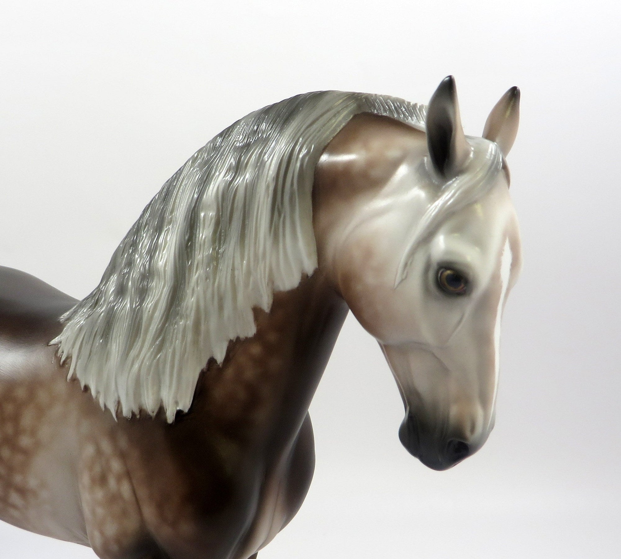 TOUCH OF MINK -OOAK ROSE GREY ANDALUSIAN MODEL HORSE BY SHERYL LEISURE 5/29/19