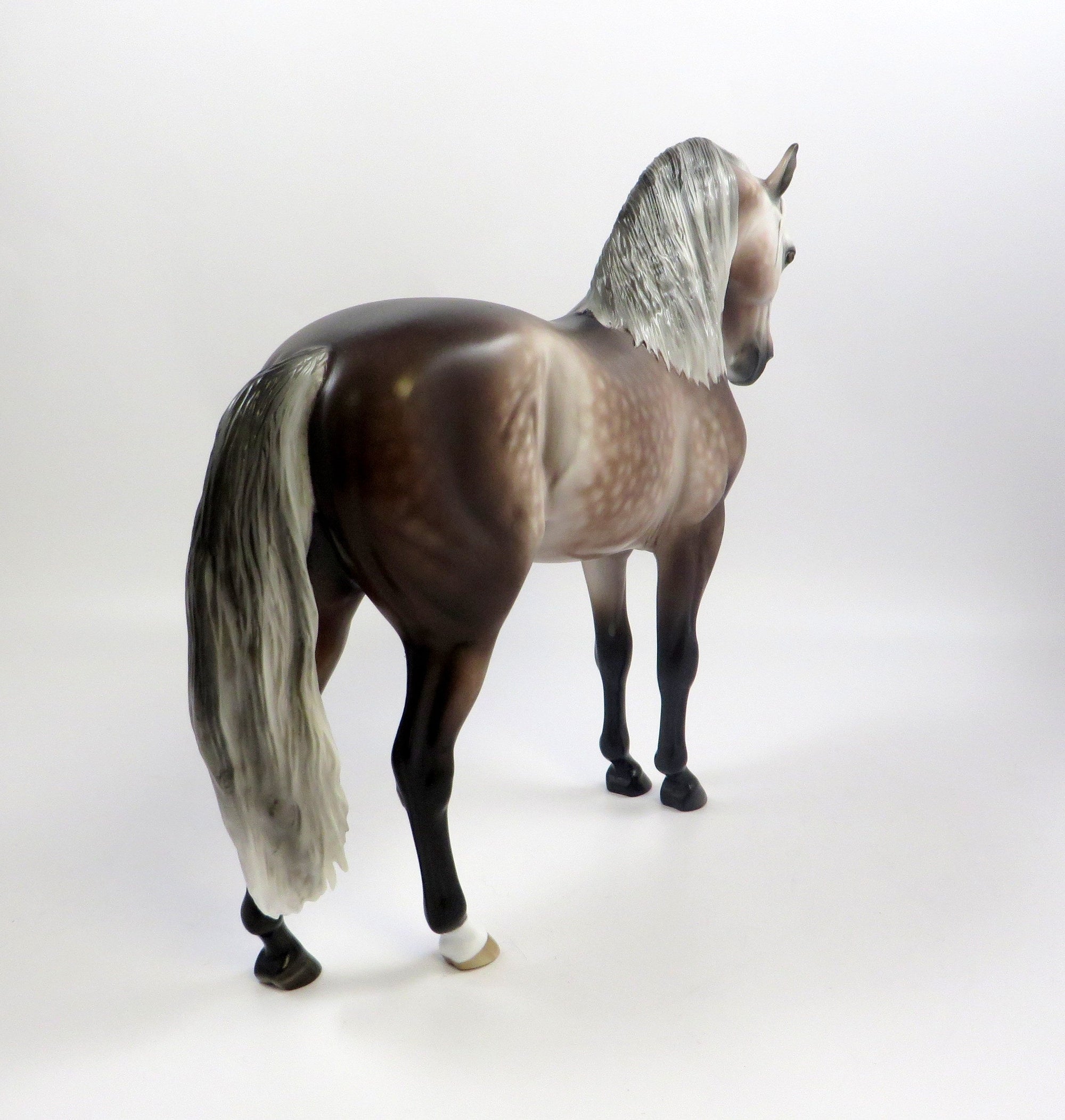 TOUCH OF MINK -OOAK ROSE GREY ANDALUSIAN MODEL HORSE BY SHERYL LEISURE 5/29/19