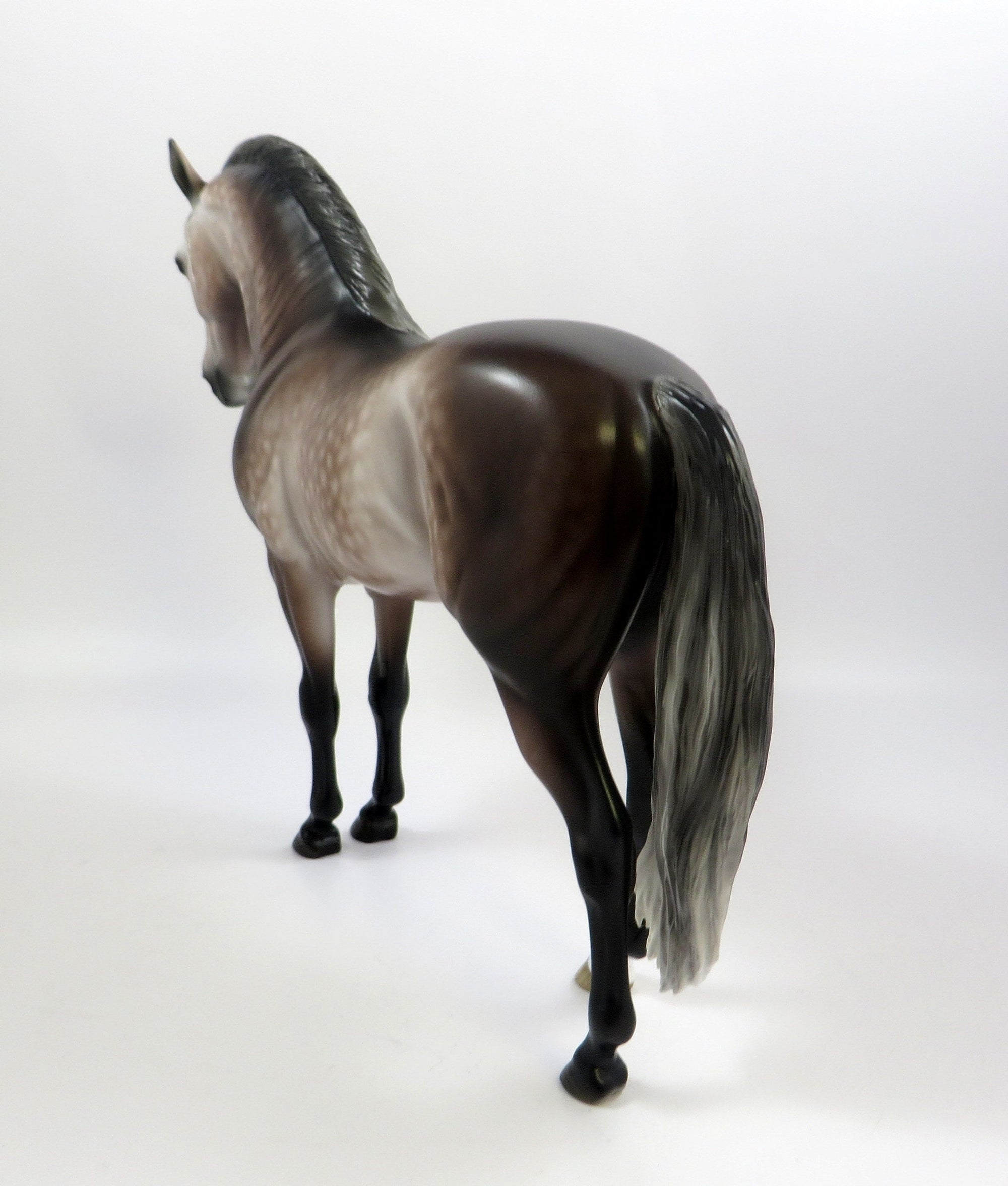 TOUCH OF MINK -OOAK ROSE GREY ANDALUSIAN MODEL HORSE BY SHERYL LEISURE 5/29/19