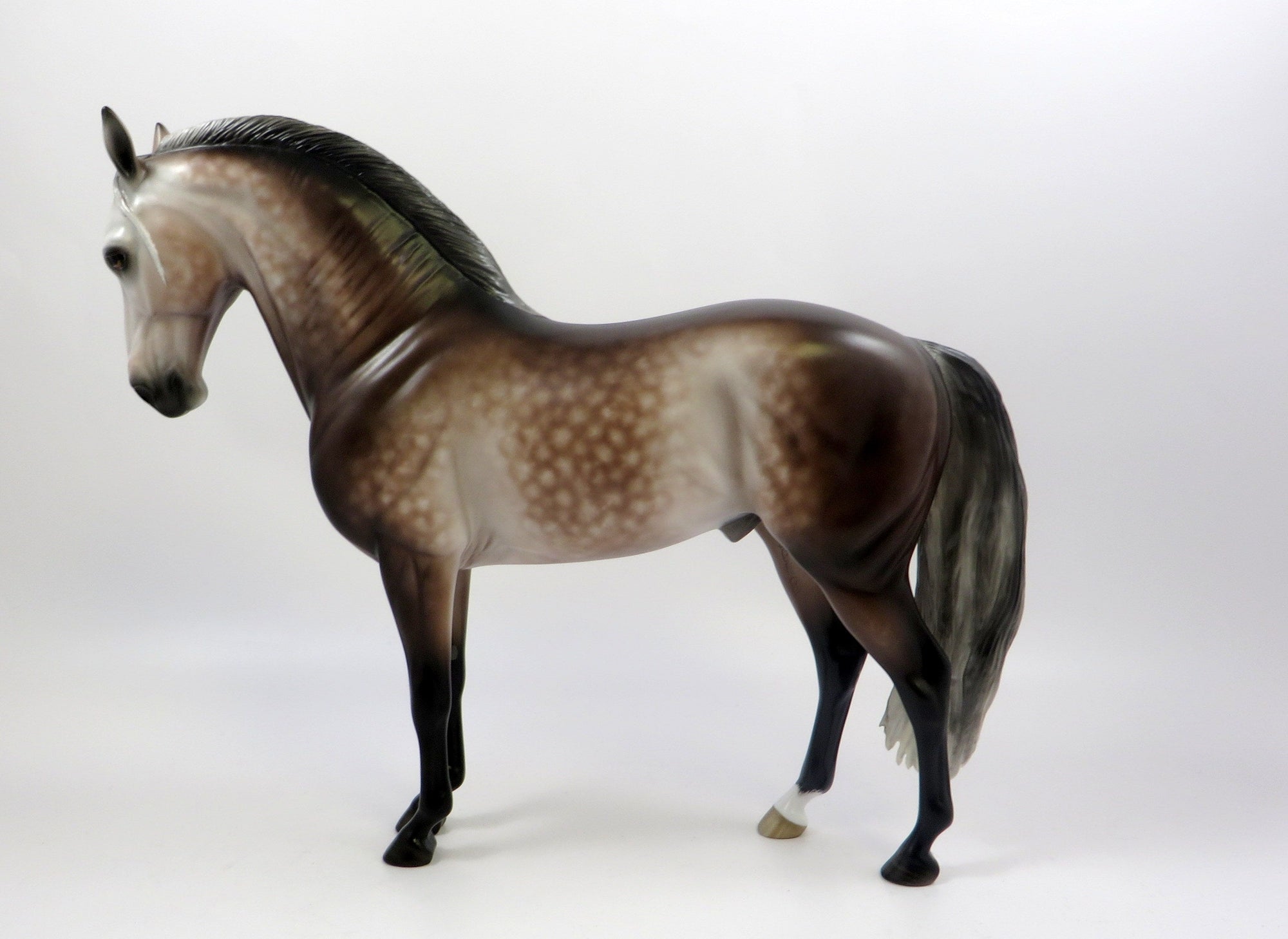 TOUCH OF MINK -OOAK ROSE GREY ANDALUSIAN MODEL HORSE BY SHERYL LEISURE 5/29/19