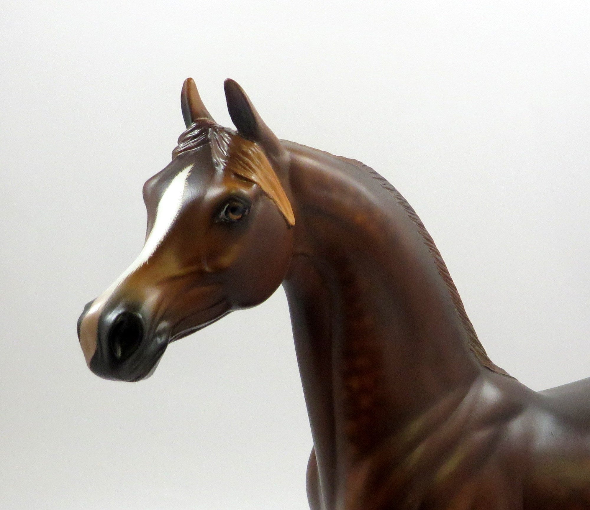 THRILL OF IT ALL -OOAK DAPPLE CHESTNUT ARABIAN MODEL HORSE BY SHERYL LEISURE 5/29/19
