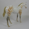 RED-OOAK CHESTNUT APPALOOSA WEANLING MODEL HORSE LHS 19