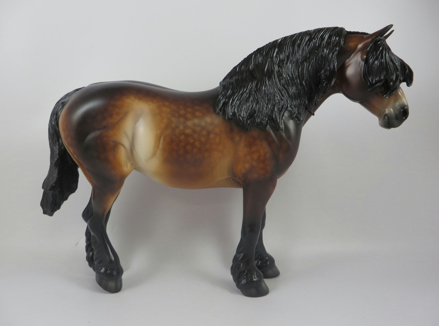 FA BOO LOUS-OOAK STAR DAPPLE BAY HEAVY DRAFT MARE BY SHERYL LEISURE LHS 19