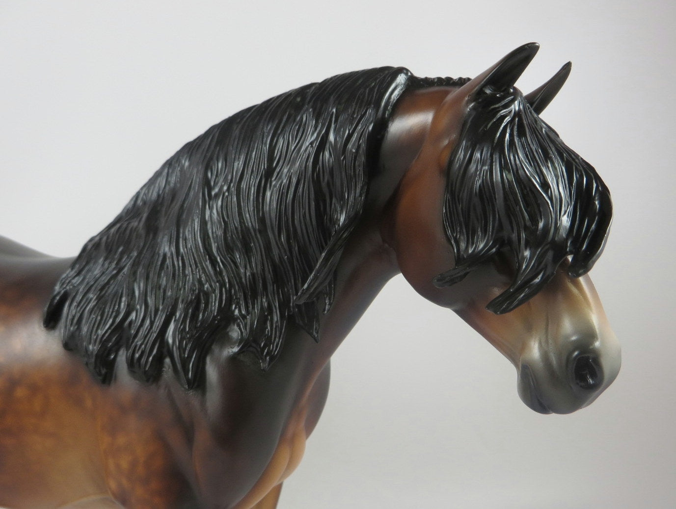 FA BOO LOUS-OOAK STAR DAPPLE BAY HEAVY DRAFT MARE BY SHERYL LEISURE LHS 19