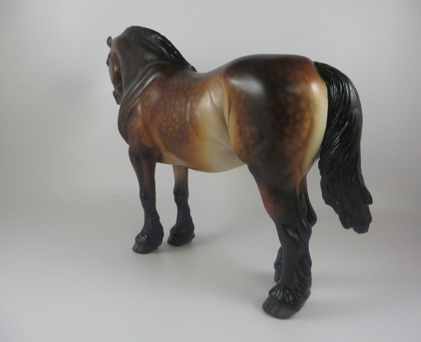 FA BOO LOUS-OOAK STAR DAPPLE BAY HEAVY DRAFT MARE BY SHERYL LEISURE LHS 19