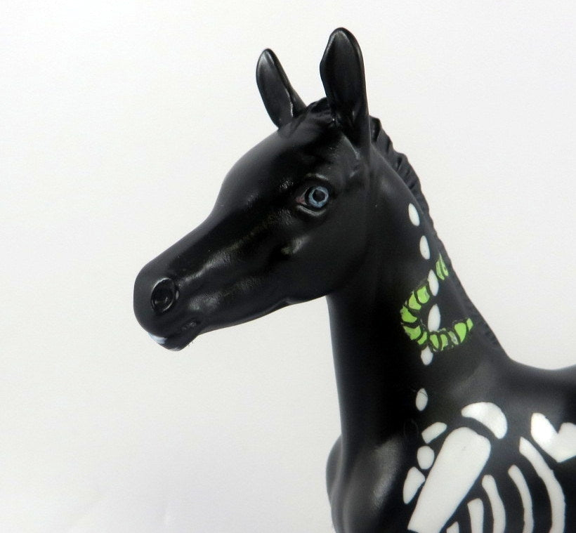 LITTLE BONES-LE-5 ARABIAN FOAL BLACK WITH BONES BY DAWN QUICK MM19