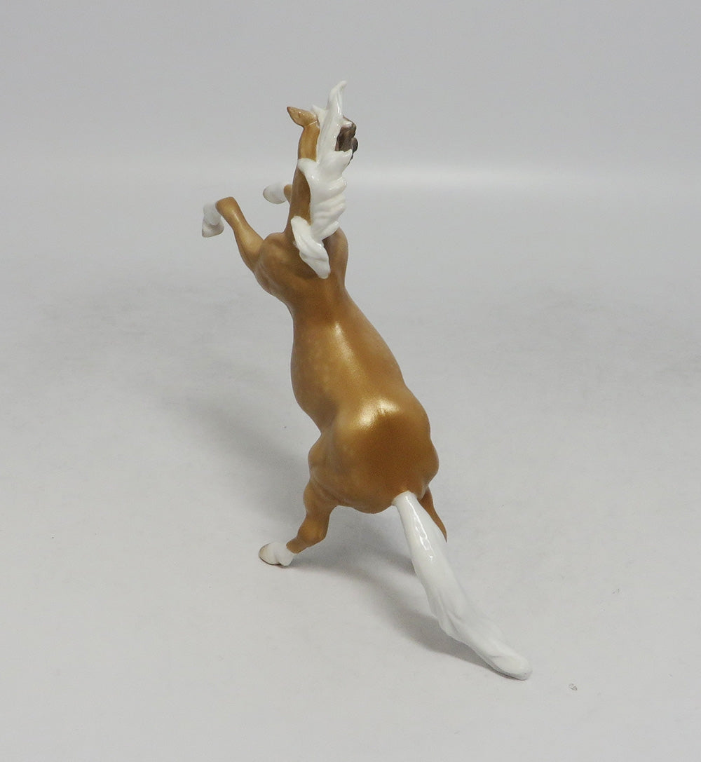 SAN DIEGO-OOAK DAPPLE PALOMINO REARING CHIPS BY SHERYL LEISURE 9/18/18