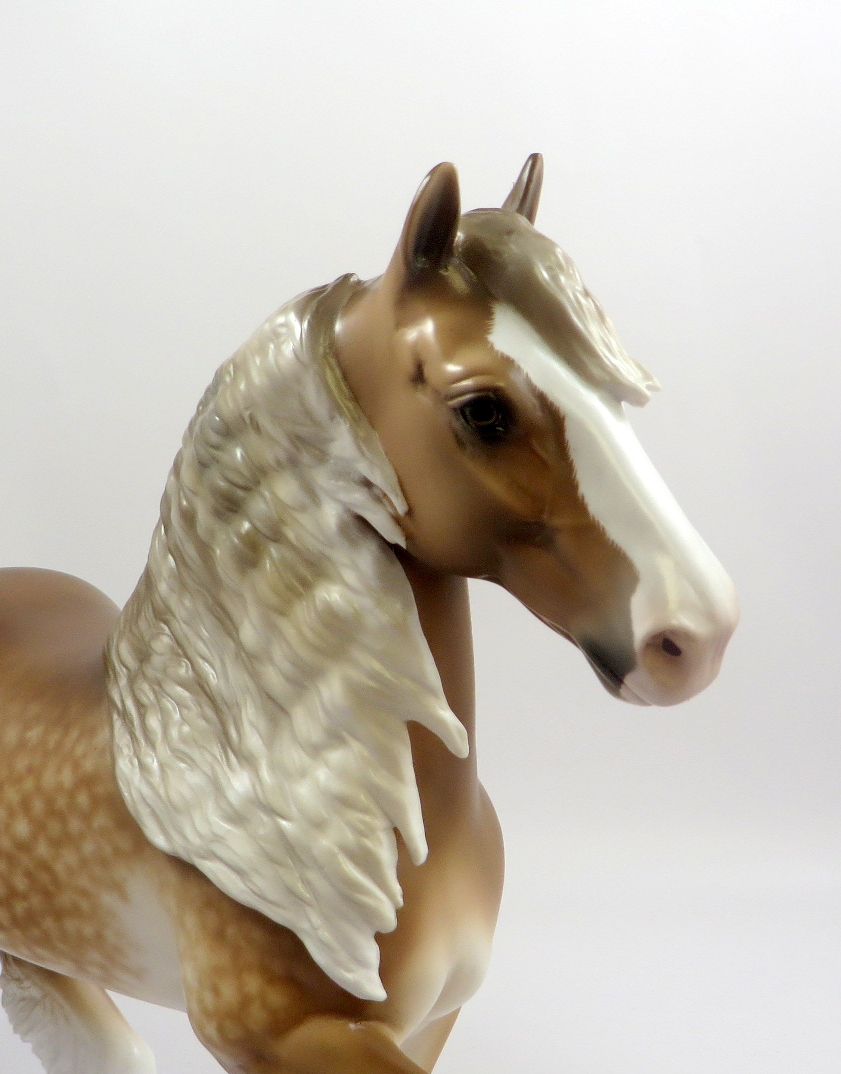 MOVE OVER DARLING-OOAK BROWN SORREL TROTTING DRAFTER MODEL HORSE BY SHERYL LEISURE 5-30-19