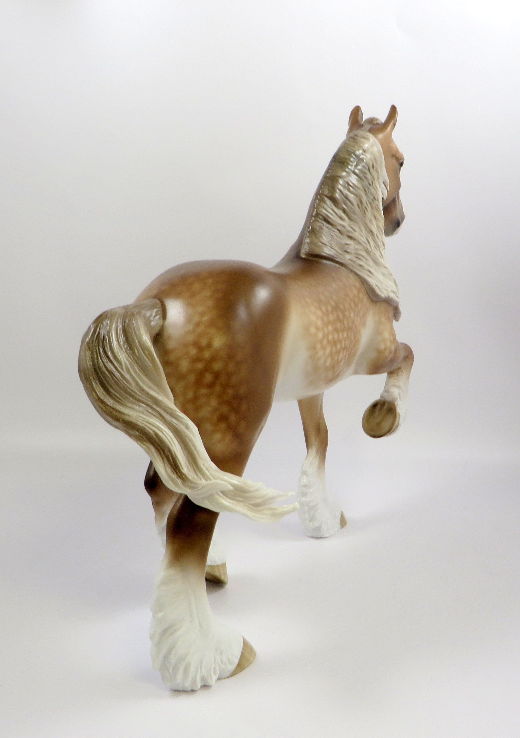 MOVE OVER DARLING-OOAK BROWN SORREL TROTTING DRAFTER MODEL HORSE BY SHERYL LEISURE 5-30-19