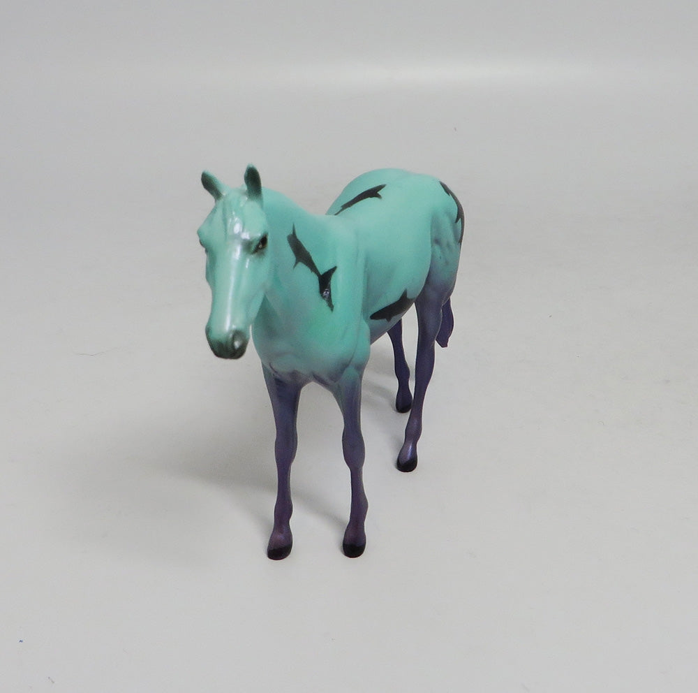 SANDY SUNRISE- OOAK DRAFT CHIP SHARK WEEK DECORATOR SW2018