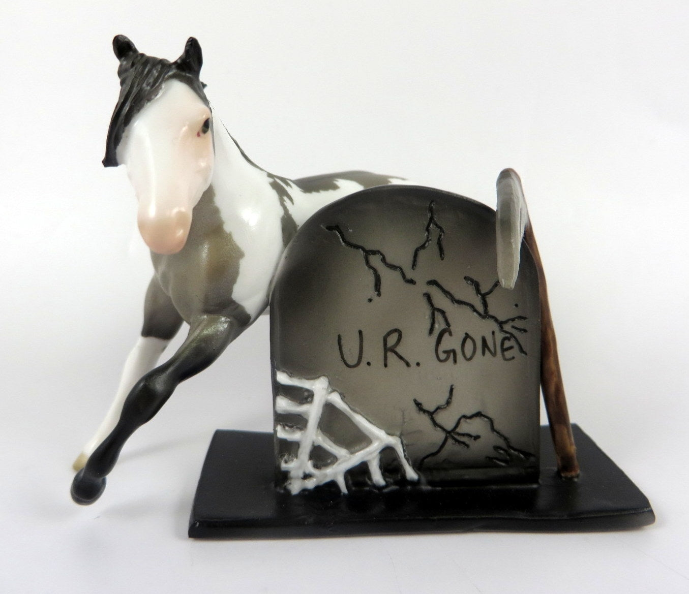 U.R. GONE-OOAK BUCKSKIN PAINT CUTTER TOMBSTONE CHIP DECORATOR BY AUDREY DIXON MM19