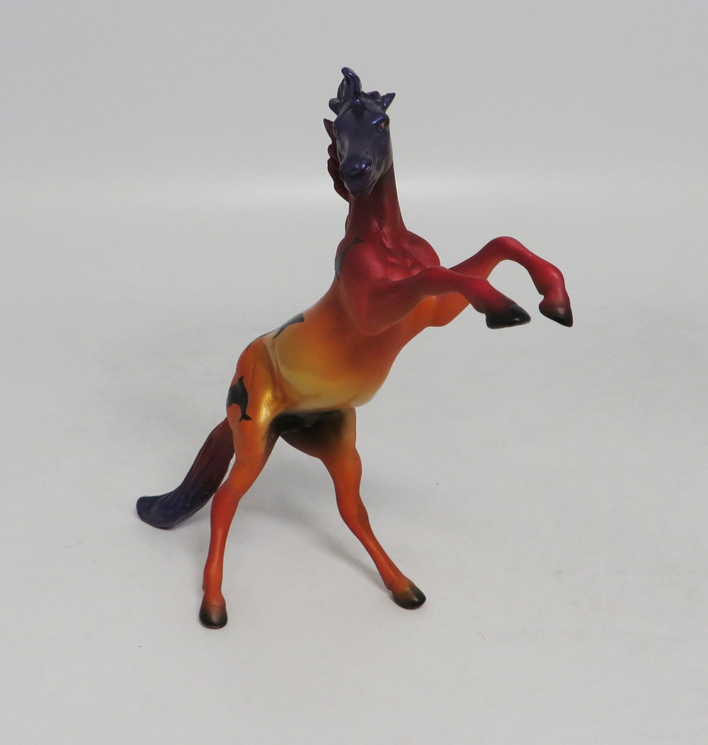 DANCE OF THE DOLPHINS-OOAK REARING CHIP DECORATOR SW 2018