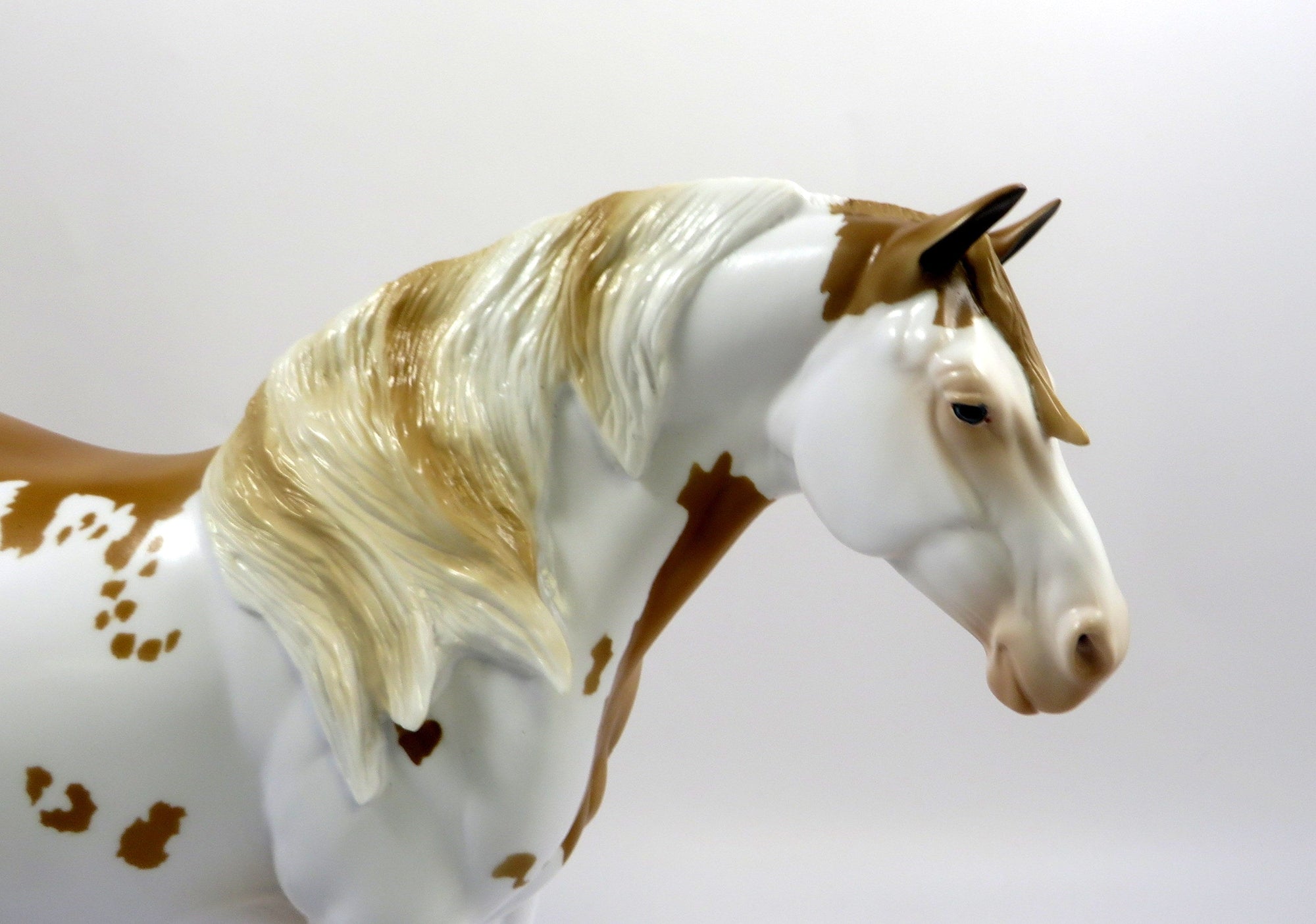 AURELIA-OOAK PALOMINO PINTO HEAVY DRAFTER MODEL HORSE 6-7-19