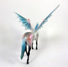ARMAD-OOAK TURQUOISE/PINK THOROUGHBRED BAT CHIP DECORATOR BY MISSY FOX MM19