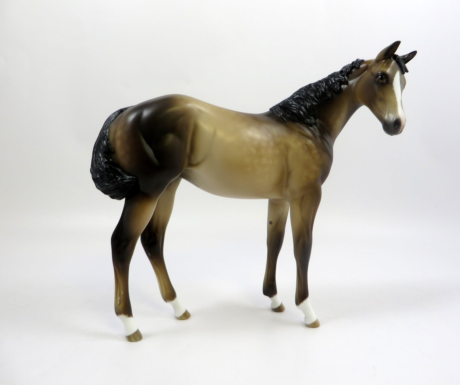 TIFFANY -- OOAK DAPPLED BUCKSKIN WEANLING BY SHERYL LEISURE 6/7/19