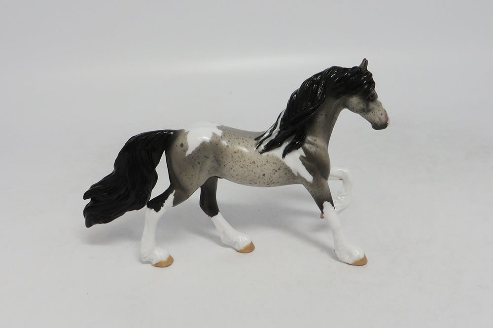 SAILING ALONG - OOAK BLUE ROAN PAINT FRESIAN CHIP 9/20/18