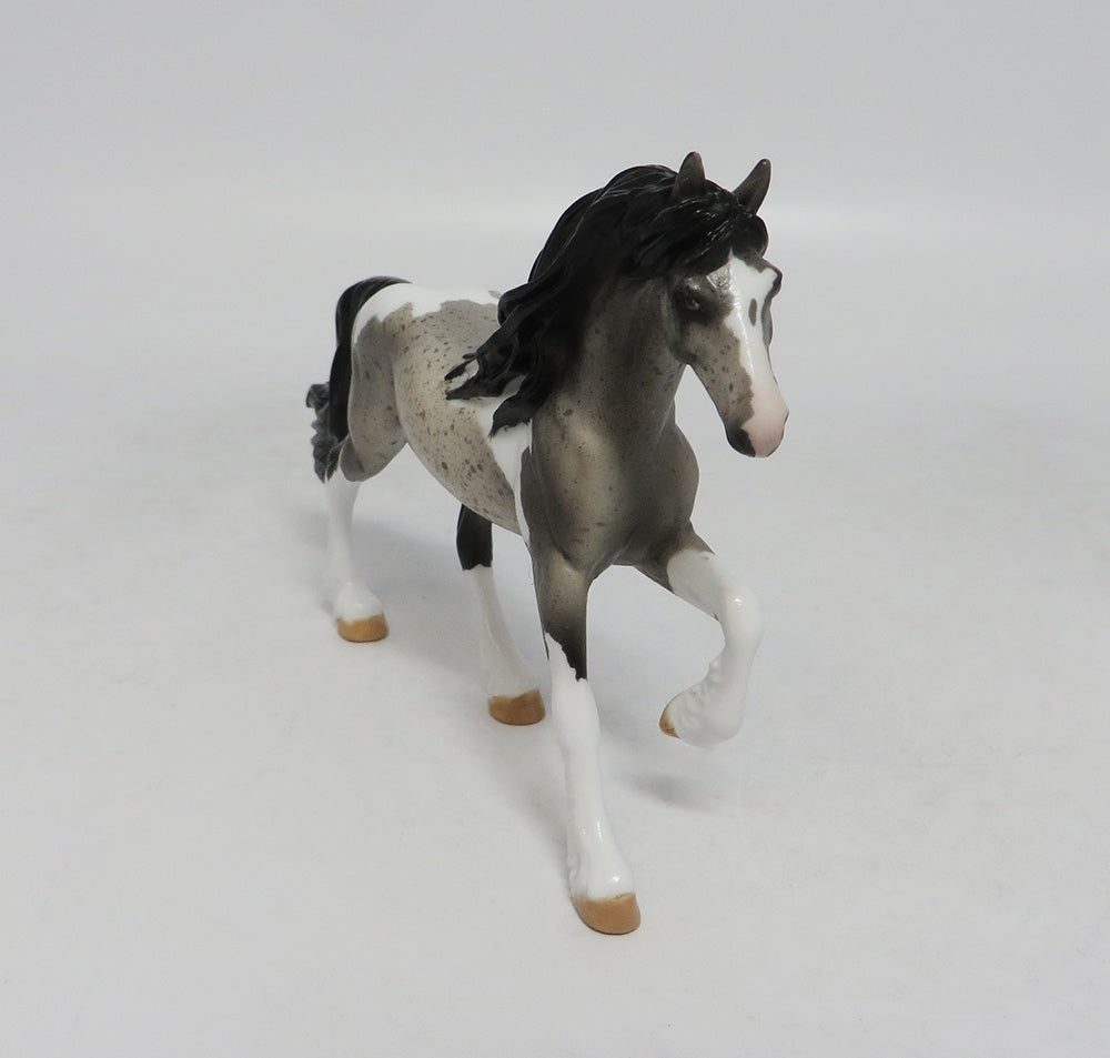 SAILING ALONG - OOAK BLUE ROAN PAINT FRESIAN CHIP 9/20/18