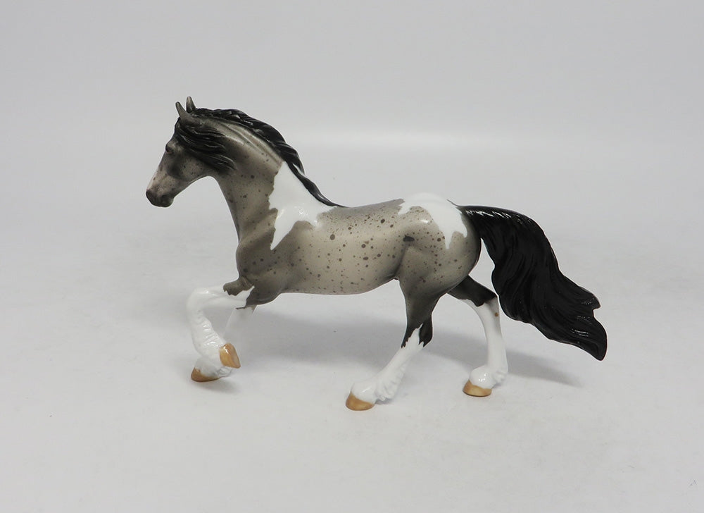 SAILING ALONG - OOAK BLUE ROAN PAINT FRESIAN CHIP 9/20/18