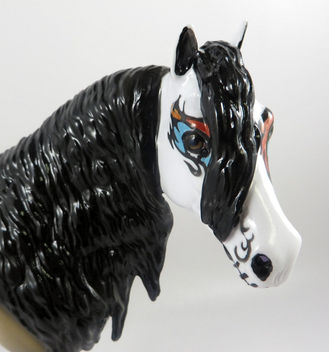 CLEVER JACK-OOAK BUCKSKIN SUGAR SKULL DECORATOR BY DAWN QUICK MM19