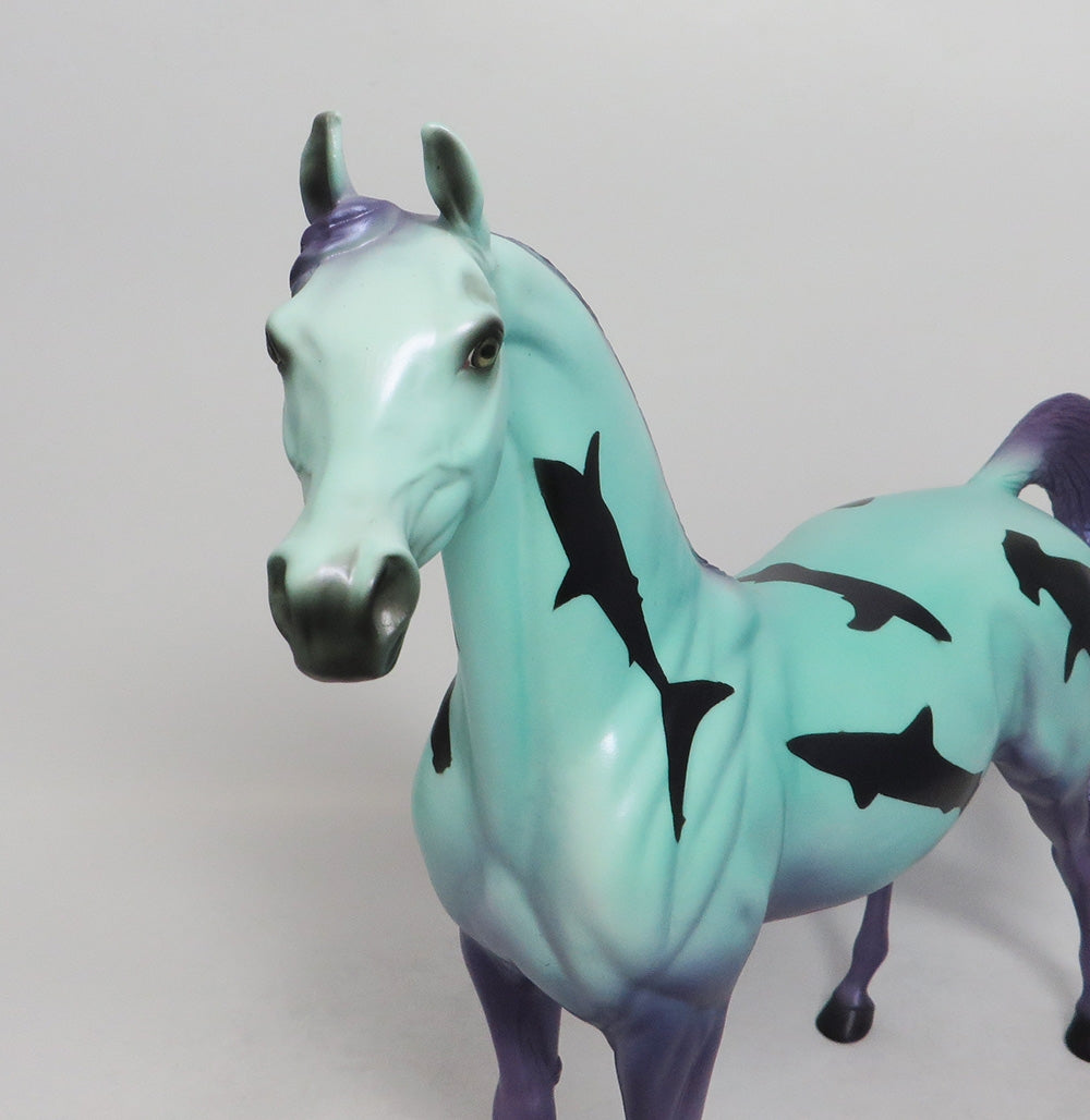 SHARK BAIT-PURPLE-OOAK- ARABIAN SHARK DECORATOR SW 2018