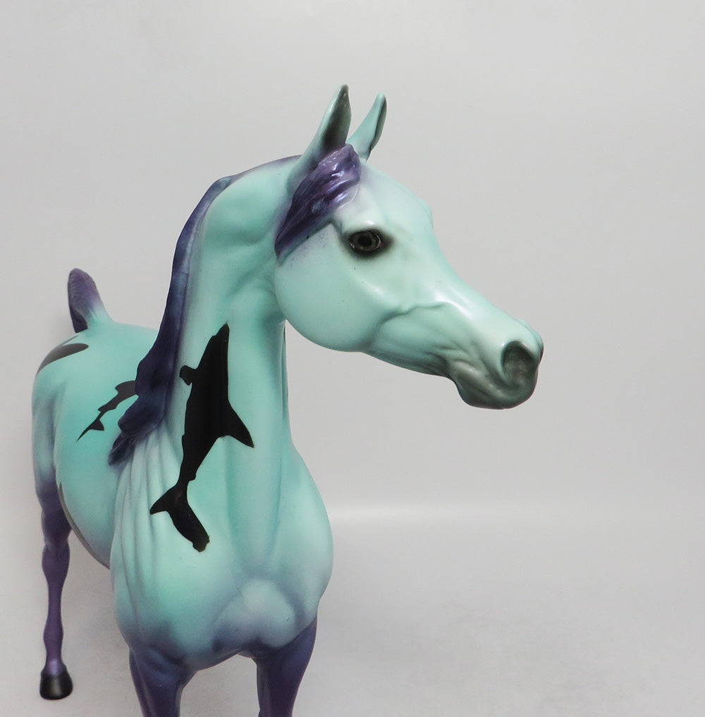 SHARK BAIT-PURPLE-OOAK- ARABIAN SHARK DECORATOR SW 2018