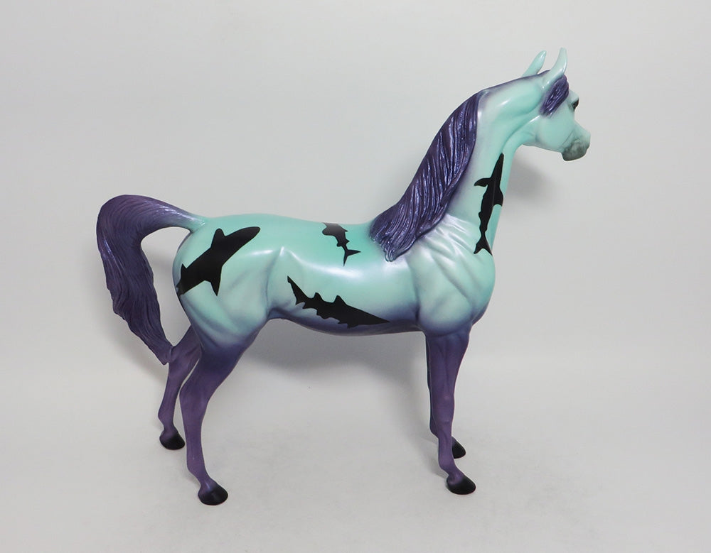 SHARK BAIT-PURPLE-OOAK- ARABIAN SHARK DECORATOR SW 2018