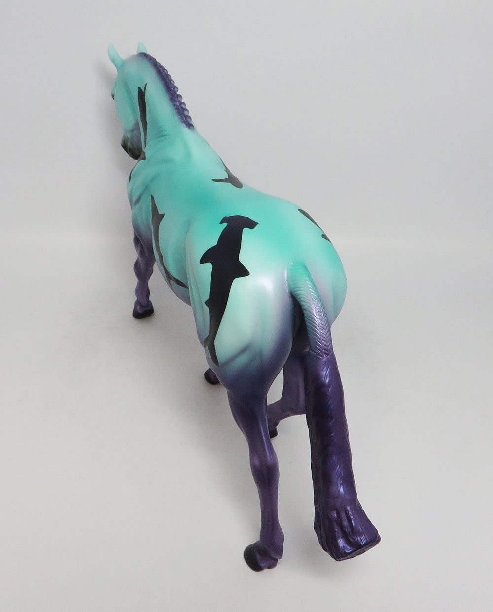 SHARK BAIT-PURPLE-OOAK- IRISH DRAFT SHARK DECORATOR SW 2018