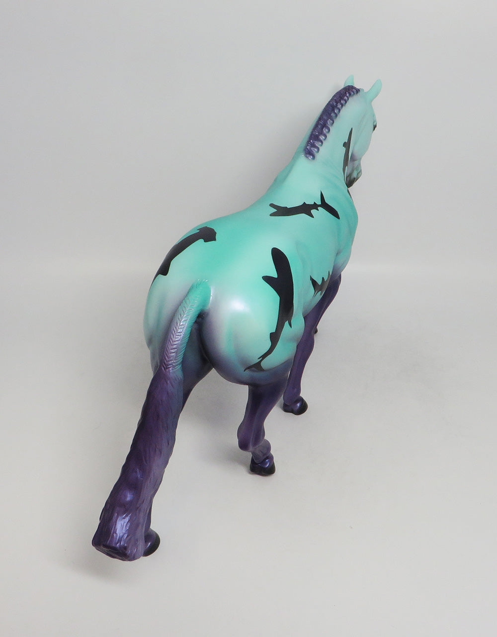 SHARK BAIT-PURPLE-OOAK- IRISH DRAFT SHARK DECORATOR SW 2018