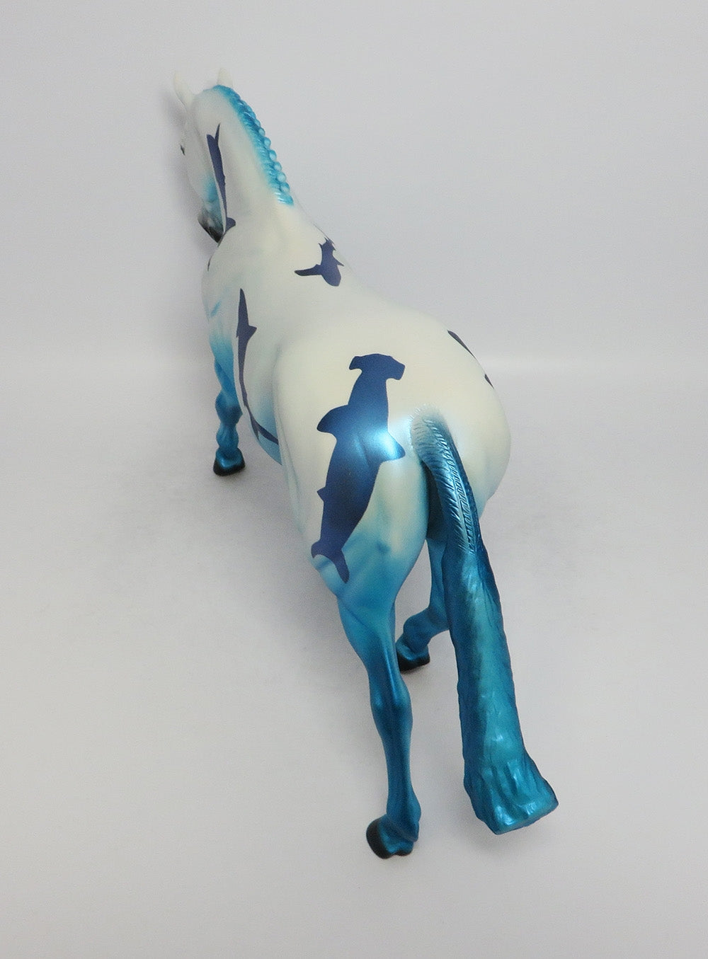 SHARK BAIT-OOAK BLUE IRISH DRAFT SHARK DECORATOR 2018