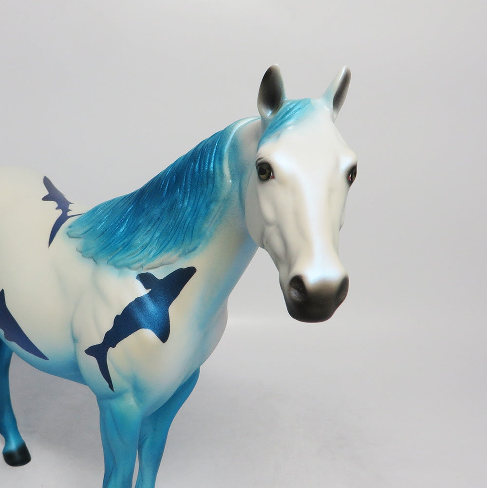 SHARK BAIT-BLUE-OOAK ISH SHARK DECORATOR SW 2018