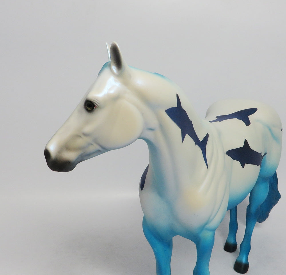 SHARK BAIT-BLUE-OOAK ISH SHARK DECORATOR SW 2018